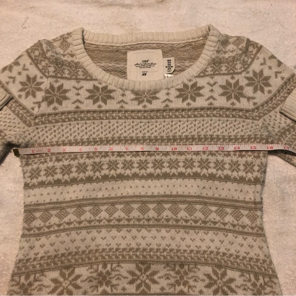 3/40$ H&M - Cream Knitted Sweater - Picture 3 of 3